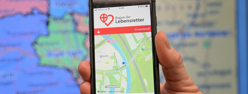 Ersthelfer-App im Einsatz